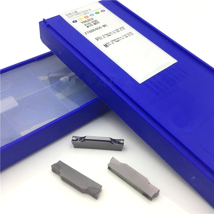 硬質合金刀片 PVD 涂層 ZTFD0303-MG/ ZTGD0404-MG/ ZTHD0504 用于切槽 - 細節圖 01